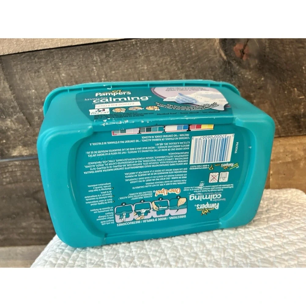 Vintage‎ Pampers Baby Wipes Dispenser Empty Pop Up Plastic Container